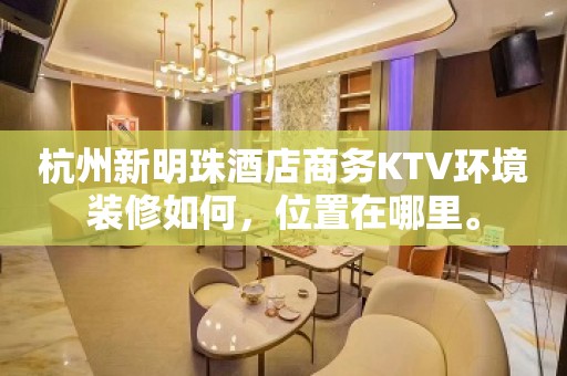 杭州新明珠酒店商务KTV环境装修如何，位置在哪里。