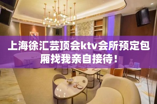 上海徐汇芸顶会ktv会所预定包厢找我亲自接待！