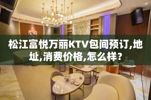 松江富悦万丽KTV包间预订,地址,消费价格,怎么样？