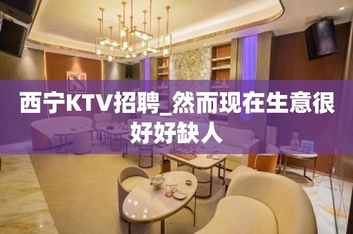 西宁KTV招聘_然而现在生意很好好缺人