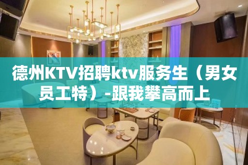 德州KTV招聘ktv服务生（男女员工特）-跟我攀高而上