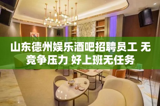 山东德州娱乐酒吧招聘员工 无竞争压力 好上班无任务