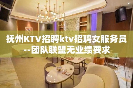 抚州KTV招聘ktv招聘女服务员--团队联盟无业绩要求