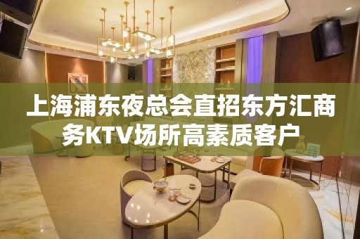 上海浦东夜总会直招东方汇商务KTV场所高素质客户