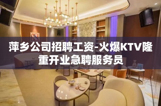 萍乡公司招聘工资-火爆KTV隆重开业急聘服务员