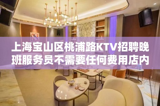 上海宝山区桃浦路KTV招聘晚班服务员不需要任何费用店内直招