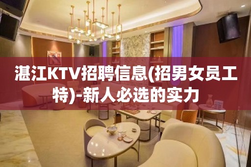 湛江KTV招聘信息(招男女员工特)-新人必选的实力