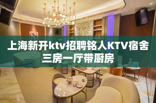 上海新开ktv招聘铭人KTV宿舍三房一厅带厨房