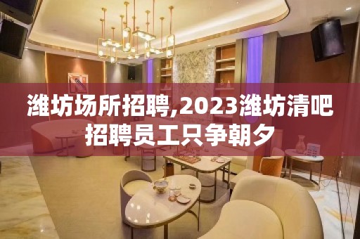 潍坊场所招聘,2023潍坊清吧招聘员工只争朝夕