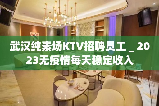 武汉纯素场KTV招聘员工＿2023无疫情每天稳定收入