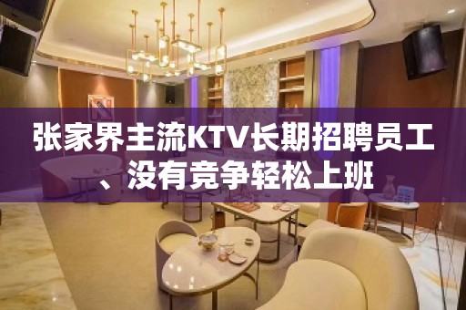 张家界主流KTV长期招聘员工、没有竞争轻松上班