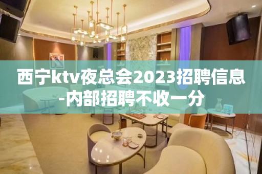 西宁ktv夜总会2023招聘信息-内部招聘不收一分