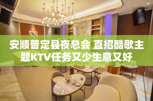 安顺普定县夜总会 直招酷歌主题KTV任务又少生意又好