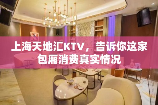 上海天地汇KTV，告诉你这家包厢消费真实情况