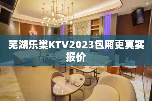 芜湖乐巢KTV2023包厢更真实报价