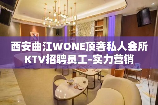 西安曲江WONE顶奢私人会所KTV招聘员工-实力营销