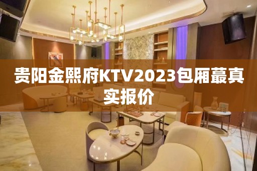 贵阳金熙府KTV2023包厢蕞真实报价