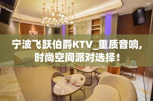 宁波飞跃伯爵KTV_重质音响,时尚空间派对选择！