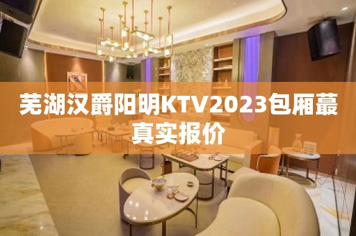 芜湖汉爵阳明KTV2023包厢蕞真实报价