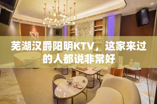 芜湖汉爵阳明KTV，这家来过的人都说非常好