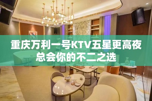 重庆万利一号KTV五星更高夜总会你的不二之选