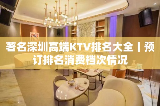 著名深圳高端KTV排名大全丨预订排名消费档次情况