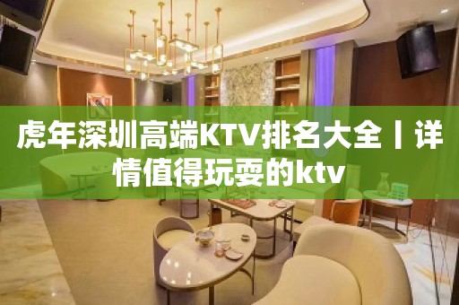 虎年深圳高端KTV排名大全丨详情值得玩耍的ktv