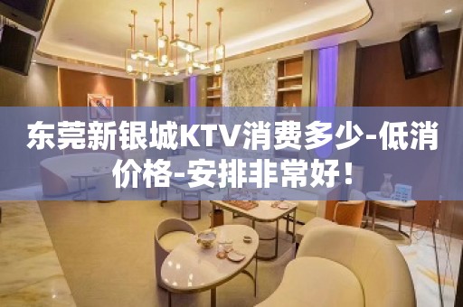 东莞新银城KTV消费多少-低消价格-安排非常好！