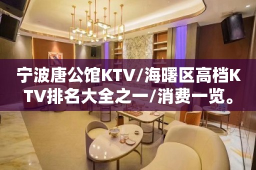 宁波唐公馆KTV/海曙区高档KTV排名大全之一/消费一览。